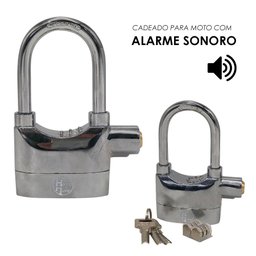 Cadeado para Bike Bicicleta Moto com Alarme Sonoro Anti-furto - 2