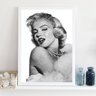 Quadro Decorativo Marilyn Monroe 33x24cm - com Vidro:moldura Preta - 2