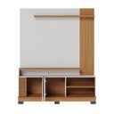 Ver imagem 1 de Estante Home Jurerê 1.5 para Sala de Tv até 65 Polegadas Off White Matte Freijó Colibri