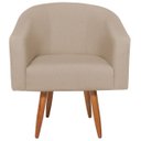 Ver imagem 5 de Kit 2 Poltronas Jade Decorativa Moderna Sala de Estar Quarto Escritório Conforto Corano Nozes e Linh