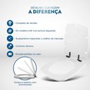 Ver imagem 4 de Assento Sanitário Mdf Soft Close Boss Matte Black (preto Fosco) para Vaso Incepa com Ferragem Preta