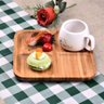 Kit 3 Petisqueiras Quadrada Bambu 20cm Class Home - 6