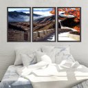 Ver imagem 1 de Quadro Decorativo 135x64cm Muralhas Da China Quarto Sala