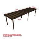 Ver imagem 4 de Cobertura Policarbonato Alveolar 7,00m x 2,00m - Bronze 4mm