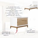 Ver imagem 3 de Berco Americano para Quarto Flip Branco com Sanava