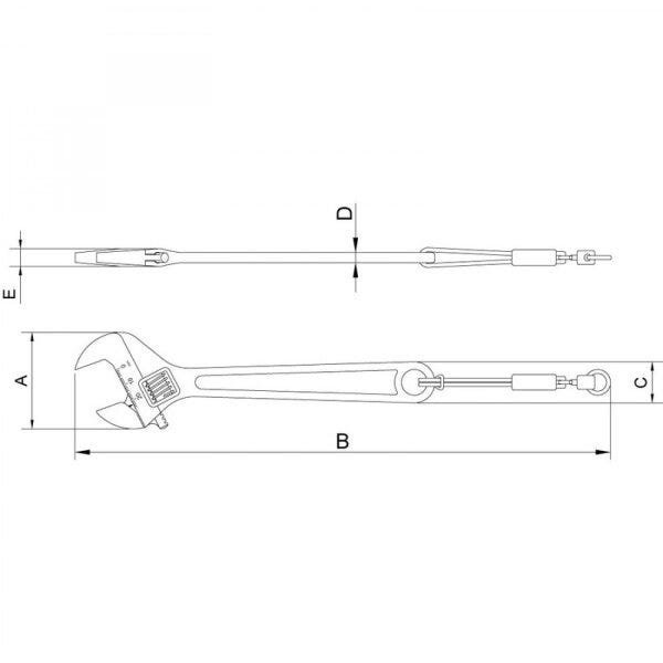 Chave Ajustável 6" para Trabalho em Altura Tramontina PRO - 2