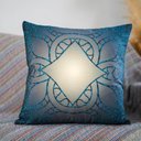 Ver imagem 5 de Kit com 4 Capas para Almofadas Decorativas Ornamentos Azuis