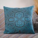 Ver imagem 3 de Kit com 4 Capas para Almofadas Decorativas Ornamentos Azuis