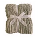 Ver imagem 2 de Manta Decorativa Rozac Tricot Chenille 1,30x1,50m:caqui