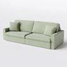 Sofá Cama Bélgica Retrátil e Reclínável 2,70m em Linho Columbia Premium Verde Militar - Home Mobily - 10