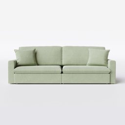 Sofá Cama Bélgica Retrátil e Reclínável 2,70m em Linho Columbia Premium Verde Militar - Home Mobily - 8