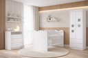 Ver imagem 1 de Quarto Completo com Berço que Vira Cama Algodão - Mobibaby