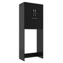 Ver imagem 2 de Armário Multiuso Lavanderia 3 Portas 2 Nichos Elite Preto