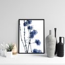 Ver imagem 1 de Quadro Fotografia Flores do Campo Azul 33x24cm - com Vidro:moldura Preta