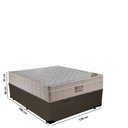 Ver imagem 3 de Cama Baú Casal Sintético + Colchão Ortobom Airtech Molas Ensacadas 65x138x188 Marrom