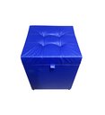 Ver imagem 1 de Puff Baú Quadrado - 1 Lugar - 36x36cm- Azul Royal Corino