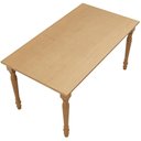 Ver mais imagens de Mesa de Jantar 6 Lugares 160cm Madeira Maciça Pés Torneados Lazuli F06 Freijó - Lyam Decor