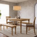 Ver imagem 4 de Mesa de Jantar 6 Lugares 160cm Madeira Maciça Pés Torneados Lazuli F06 Freijó - Lyam Decor