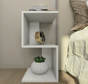 Ver imagem 1 de Mesa de Cabeceira "s" 30x30x65cm Branco