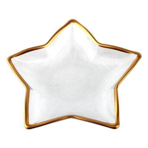 Prato Star Natal 16.5cm - A\casa