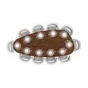 Ver imagem 3 de Mesa de Jantar Orgânica Breeze 2,70 X 1,20m 10 Lugares Lâmina Natural de Madeira Castanho