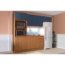 Ver imagem 1 de Kit Cozinha Modulada 5 Peças Ciela (2aéreos+1balcão+1torrequente+1complemento) C5p116 Canela-azul