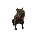 Ver imagem 5 de Pitbull Macho Orelha Cortada com Gravata Miniatura Decoração 3d:dourado