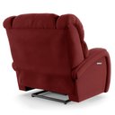Ver mais imagens de Poltrona do Papai Reclinável Kalie Elétrica Botão Led Massagem Fh9 Veludo Vermelho - Mpozenato