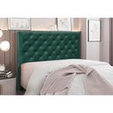 Ver imagem 2 de Cabeceira Cama Box Casal 140 Cm Tania Veludo Verde S04 - D'Rossi