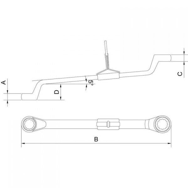 Chave Estrela 13/16x7/8" para Trabalho em Altura Tramontina PRO - 2