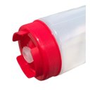 Ver imagem 3 de Kit 3 Bisnaga Dosadora Profissional Lisa 600ml Molho Bpa Free Vermelha