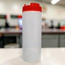 Ver imagem 4 de Kit 3 Bisnaga Dosadora Profissional Lisa 600ml Molho Bpa Free Vermelha