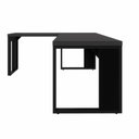 Ver imagem 3 de Mesa em L para Escritório Mesa L Escritório 150cm x 70cm Preto F5 Office