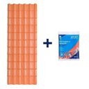 Ver imagem 1 de Kit com 5 Telhas Plan Pvc 3,30x0,88 6 Ondas com 5 Kit Fixação e Vedação afort 