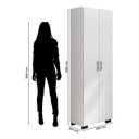 Ver imagem 2 de Livreiro Office com Portas Grandes Branco Trama - Móveis Leão