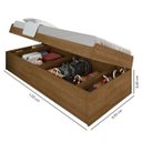 Ver imagem 2 de Cama Baú Camila Solteiro Framar Malbec