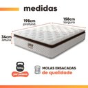 Ver imagem 4 de Colchão Queen Gazin Gazin de Molas Ensacadas Tower 1,58m