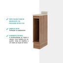 Ver imagem 4 de Nicho Toalheiro Milla Nog/cinza 20cm Carraro