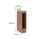 Ver imagem 3 de Nicho Toalheiro Milla Nog/cinza 20cm Carraro