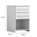 Ver imagem 3 de Mesa de Cabeceira Bruna - Branco