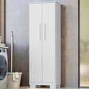 Ver imagem 2 de Armario para Lavanderia Multiuso 2 Portas 126x51 cm Mini Branco Rudk
