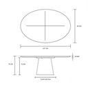 Ver imagem 3 de Mesa Jantar Cone Oval 137x90Cm Tampo Madeira Freijó Marrom