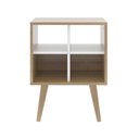 Ver imagem 2 de Mesa de Canto 4 Nichos E1720 Natural/off White - Tecno