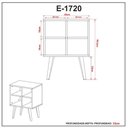 Ver imagem 5 de Mesa de Canto 4 Nichos E1720 Natural/off White - Tecno