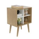 Ver imagem 1 de Mesa de Canto 4 Nichos E1720 Natural/off White - Tecno