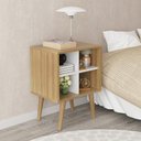 Ver imagem 3 de Mesa de Canto 4 Nichos E1720 Natural/off White - Tecno