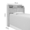 Ver imagem 2 de Cabeceira Box Solteiro Framar Elisa Malbec