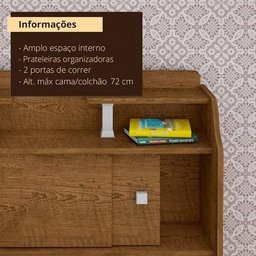 Cabeceira Box Solteiro Framar Elisa Malbec - 3