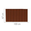 Ver imagem 2 de Painel Estofada Carla 100cm Solteiro Para Cama Box Quarto Suede Terracota Telha - Gat Magazine