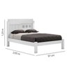 Cama Casal F80 Letícia 1,38 - Branco - 3